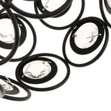 Maxbell 2 pcs Elegant Iron Crystal Ceiling Light Cover Chandelier Pendant Lampshade