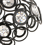 Maxbell 2 pcs Elegant Iron Crystal Ceiling Light Cover Chandelier Pendant Lampshade