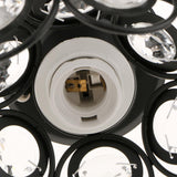 Maxbell 2 pcs Elegant Iron Crystal Ceiling Light Cover Chandelier Pendant Lampshade