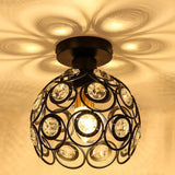 Maxbell 2 pcs Elegant Iron Crystal Ceiling Light Cover Chandelier Pendant Lampshade