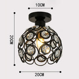 Maxbell 2 pcs Elegant Iron Crystal Ceiling Light Cover Chandelier Pendant Lampshade