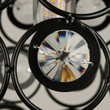 Maxbell 2 pcs Elegant Iron Crystal Ceiling Light Cover Chandelier Pendant Lampshade