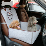 Maxbell Maxbell Pet Front Seat Cover Protector for All Cars Dog Cat Booster Carrier Grey