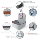 Maxbell Maxbell Pet Front Seat Cover Protector for All Cars Dog Cat Booster Carrier Grey