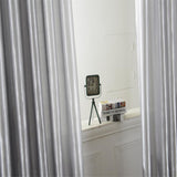 Maxbell Rod Pocket Satin Window Curtains Blackout Shade Curtains  200x250cm Grey