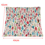 Maxbell Maxbell Cute Fish Print Spring Summer Dual Use Pet Dog Cat Chushion Pillow Bed Blue