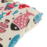 Maxbell Maxbell Cute Fish Print Spring Summer Dual Use Pet Dog Cat Chushion Pillow Bed Blue