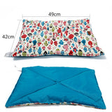 Maxbell Maxbell Cute Fish Print Spring Summer Dual Use Pet Dog Cat Chushion Pillow Bed Blue