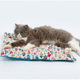 Maxbell Maxbell Cute Fish Print Spring Summer Dual Use Pet Dog Cat Chushion Pillow Bed Blue