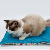 Maxbell Maxbell Cute Fish Print Spring Summer Dual Use Pet Dog Cat Chushion Pillow Bed Blue