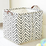 Maxbell 2x Cute Reusable Square Storage Basket Laundry Bin Home Organiser Makeup Box