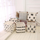 Maxbell 2x Cute Reusable Square Storage Basket Laundry Bin Home Organiser Makeup Box