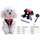 Maxbell Maxbell 10 Styles Adjustable Pet Dog Puppy Vest with Matching Lead Leash Set 1#