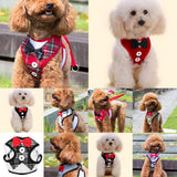 Maxbell Maxbell 10 Styles Adjustable Pet Dog Puppy Vest with Matching Lead Leash Set 9#