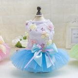 Maxbell Maxbell Lovely Puppy Skirt Princess Dress Bowtie Party Clothes for Small Pet Dog XS