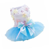 Maxbell Maxbell Lovely Puppy Skirt Princess Dress Bowtie Party Clothes for Small Pet Dog XS