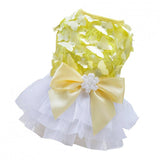 Maxbell Maxbell Dog Evening Wedding Dress Formal Clothes Butterfly Bownot Princess Skirt M