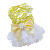 Maxbell Maxbell Dog Evening Wedding Dress Formal Clothes Butterfly Bownot Princess Skirt M