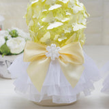 Maxbell Maxbell Dog Evening Wedding Dress Formal Clothes Butterfly Bownot Princess Skirt L