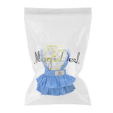 Maxbell Maxbell Dog Pet Princess Lace Dress Puppy Polka Dots Tutu Skirt Party Costume M