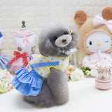 Maxbell Maxbell Dog Pet Princess Lace Dress Puppy Polka Dots Tutu Skirt Party Costume M