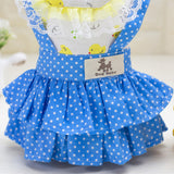 Maxbell Maxbell Dog Pet Princess Lace Dress Puppy Polka Dots Tutu Skirt Party Costume M