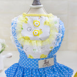 Maxbell Maxbell Dog Pet Princess Lace Dress Puppy Polka Dots Tutu Skirt Party Costume M