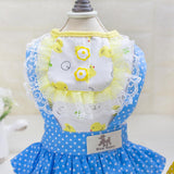 Maxbell Maxbell Dog Pet Princess Lace Dress Puppy Polka Dots Tutu Skirt Party Costume L