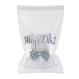 Maxbell Maxbell Dog Wedding Dress Denim Lace Stitch Dress Clothes Bownot Princess Skirt M