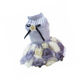 Maxbell Maxbell Cute Rose Design Pet Dog Cat Fancy Dress Party Festival Costume Apparel M