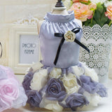 Maxbell Maxbell Cute Rose Design Pet Dog Cat Fancy Dress Party Festival Costume Apparel M