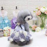 Maxbell Maxbell Cute Rose Design Pet Dog Cat Fancy Dress Party Festival Costume Apparel L