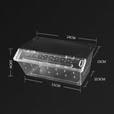 Maxbell Maxbell Reptile Lizard Spider Beetle Scorpion Insect Vivarium Feed/Rearing Box Black