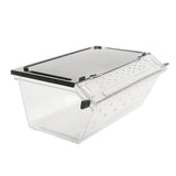 Maxbell Maxbell Reptile Lizard Spider Beetle Scorpion Insect Vivarium Feed/Rearing Box Black