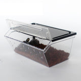 Maxbell Maxbell Reptile Lizard Spider Beetle Scorpion Insect Vivarium Feed/Rearing Box Black