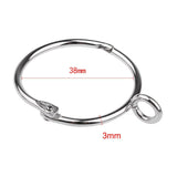 Maxbell 12 Piezas Gancho Anillo Cortina de Metal Resina Suspensión Diseño de Apertura Inoxidable - Aladdin Shoppers