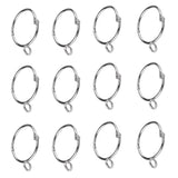 Maxbell 12 Piezas Gancho Anillo Cortina de Metal Resina Suspensión Diseño de Apertura Inoxidable - Aladdin Shoppers