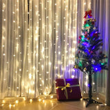 Maxbell 304 LED Curtain Light Fairy String Light Home Curtain Decor Lamp Warm White - Aladdin Shoppers