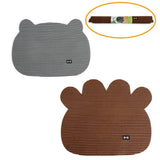 Maxbell Maxbell Non slip Flexible Pet Litter Mat Cat Litter Trapping Mat Pet Food Mat gray