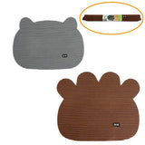 Maxbell Maxbell Non slip Flexible Pet Litter Mat Cat Litter Trapping Mat Pet Food Mat brown