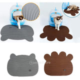 Maxbell Maxbell Non slip Flexible Pet Litter Mat Cat Litter Trapping Mat Pet Food Mat brown