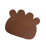 Maxbell Maxbell Non slip Flexible Pet Litter Mat Cat Litter Trapping Mat Pet Food Mat brown