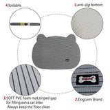 Maxbell Maxbell Non slip Flexible Pet Litter Mat Cat Litter Trapping Mat Pet Food Mat brown