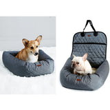 Maxbell Maxbell Functional Pet Front Seat Cover Protector Soft Pet Booster Bed&Lounge Grey
