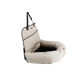 Maxbell Maxbell Functional Pet Front Seat Cover Protector Soft Pet Booster Bed&Lounge Beige