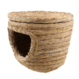 Maxbell Maxbell Handwoven Straw Bird Cage Hamster Rat Squirrel Parrot Chinchilla Bed House L