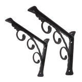 Maxbell 2x L Shaped Wall Mounted Shelf Bracket Metal Hanging Holder 20x15cm