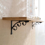 Maxbell 2x L Shaped Wall Mounted Shelf Bracket Metal Hanging Holder 20x15cm