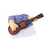 Maxbell Maxbell Halloween Dog Guitar Stripe Sweater Cosplay Costume Winter Apparel Coat XL