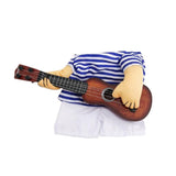 Maxbell Maxbell Halloween Dog Guitar Stripe Sweater Cosplay Costume Winter Apparel Coat XL